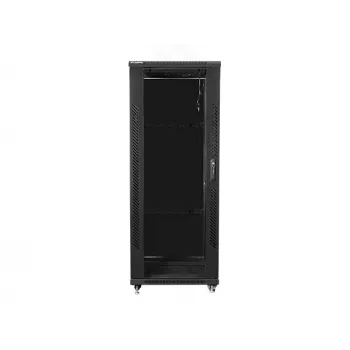 Lanberg brīvi stāvošs skapis 19 inch 32U/600x800 (izjauktā stāvoklī) melns (RAL9004)