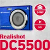 Realishot DC5500 kompaktkamera 24 MP CMOS 5616 x 3744 pikseļi Zila (DC5500BL)
