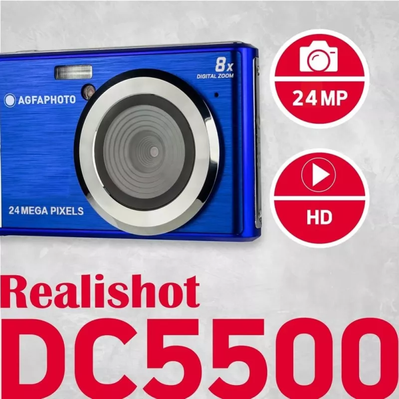 Realishot DC5500 kompaktkamera 24 MP CMOS 5616 x 3744 pikseļi Zila (DC5500BL)