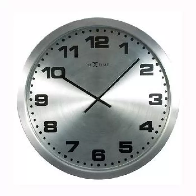 NeXtime pulkstenis 2906zw Mercure, Ø25 cm, sienas, sudrabs