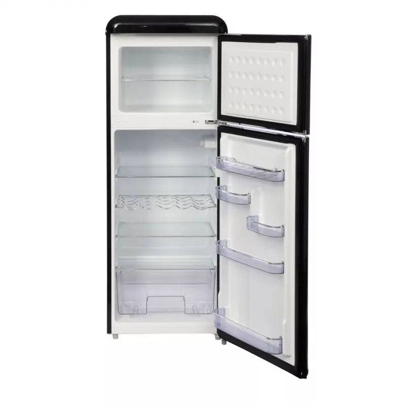Retro ledusskapis-saldētava Ravanson LKK-210RB