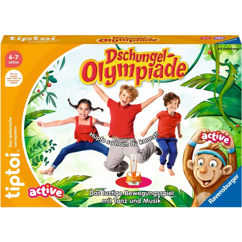 tiptoi ACTIVE Džungļu olimpiāde, galda spēle