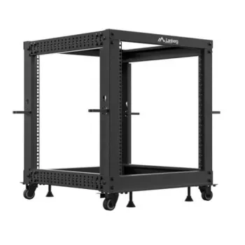 Plaukta skapis LANBERG Open Rack OR01-6112-B 12U 600x600 regulējams melns