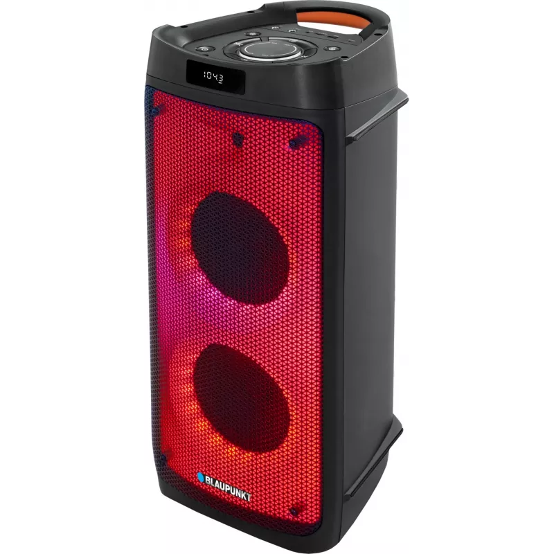 Sistēmas audio PLL FM USB/SD/BT 2xKaraoke FULL LED PartyBox