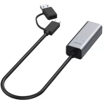 Ethernet adapteris ALLNET ALL-NC-2.5G-USBC_A USB 3.0 Type-C & Type-A 2,5 Gbps Multi‑Gigabit LAN