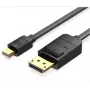 DisplayPort–HDMI kabeļa adapteris Vention HAGBG 1,5 m, DisplayPort–HDMI, melns