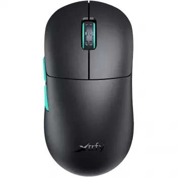 Xtrfy M8 vadu/bezvadu spēļu pele 400-26000 CPI zema priekšdaļa īpaši viegla unikāla (M8W-Melns)