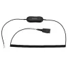 Jabra GN1218 AC 2m spirālvads, kabelis, melns