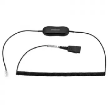 Jabra GN1218 AC 2m spirālvads, kabelis, melns