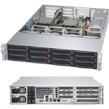 Supermicro 2U 12x3,5 Hot-Swap disks 2x1200 W bez OS