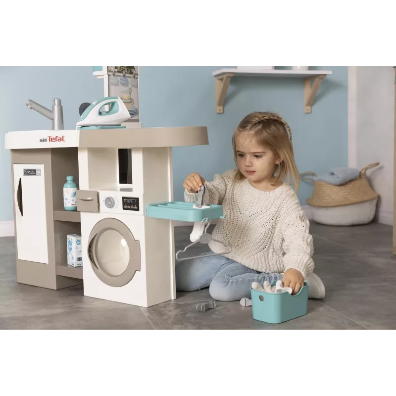Smoby 311050 rotaļu virtuve ar veļas zonu un piederumiem