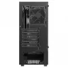 PC korpuss SAVIO Noctis Flow — Cube Mini‑ITX/Micro‑ATX/ATX, 3x120mm priekšā, 1x120mm aizmugurē, 2x3.5 collu + 3x2.5 collu sloti, rūdīts stikls