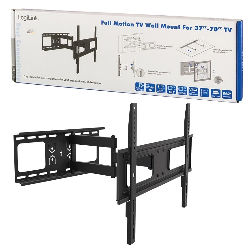 TV stiprinājums LogiLink BP0028 177,8 cm (70 collas) Melns