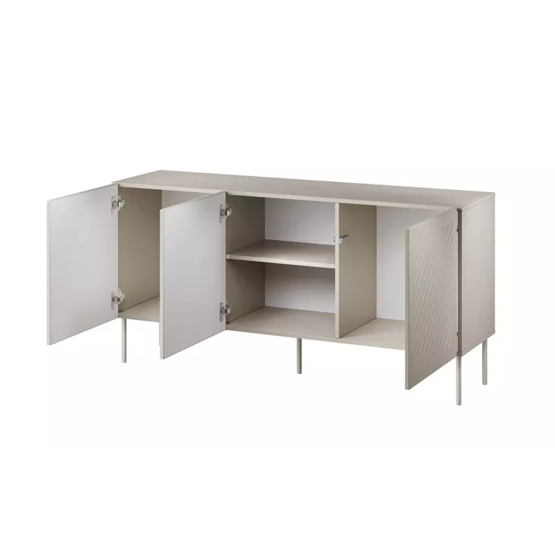 Cama SIENA kumode 150,5x40x75 matēts kašmira