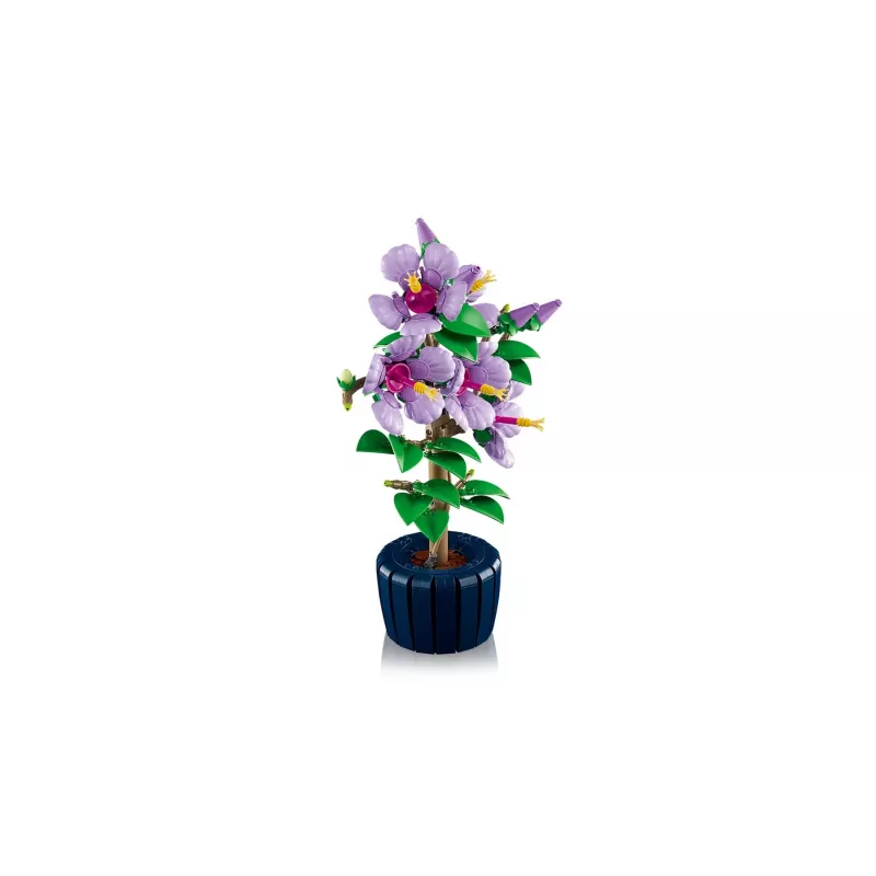 LEGO botāniskais komplekts Hibiscus Flower 10372 – 660 detaļas, vitrīnas modelis, 250×360×130 mm