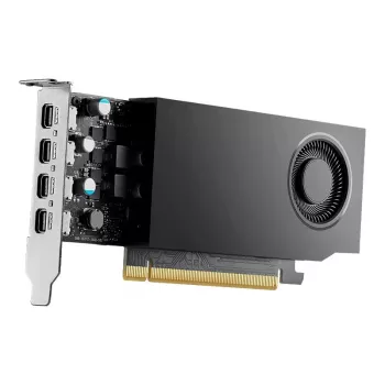 Grafikas karte PNY NVIDIA RTX A400, 4 GB GDDR6, 64 bitu, PCIe 4.0 x8, 4x DisplayPort 1.4a, aktīva dzesēšana