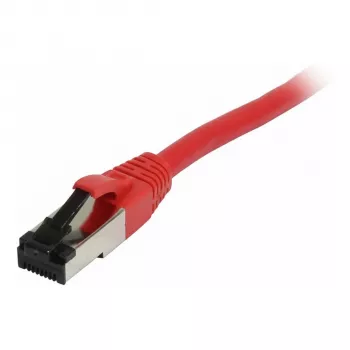 Synergy21 komutācijas kabelis RJ45, CAT8.1 2000Mhz, 0,25m, sarkans, S-STP(S/FTP), TPE/LSZH(SuperFlex), AWG26