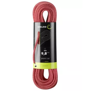 Kāpšanas virve Edelrid 710790802000 sarkana 80000 mm 9.8 mm poliamīds
