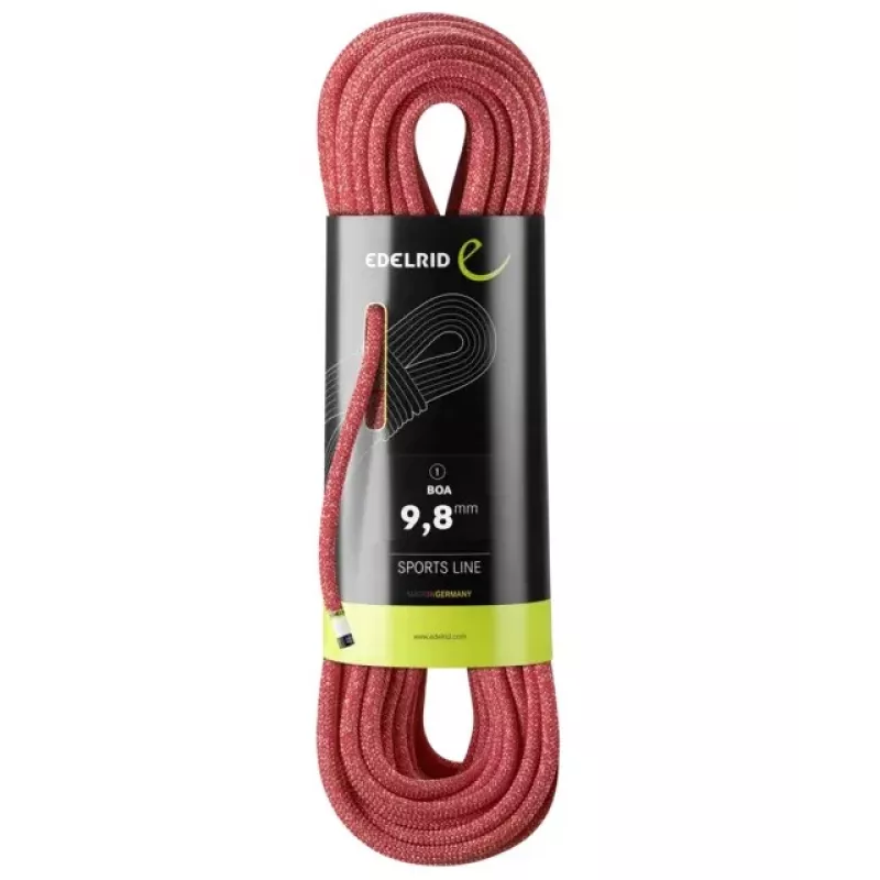 Kāpšanas virve Edelrid 710790802000 sarkana 80000 mm 9.8 mm poliamīds
