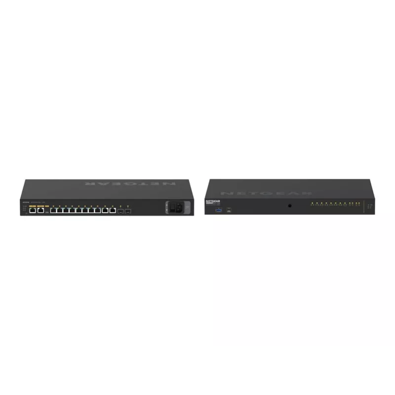 NETGEAR M4250-10G2XF-PoE++ pārvaldīts L2/L3 Gigabit Ethernet (10/100/1000) Power over Ethernet (PoE) 1U Melns