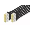 Tīkla kabelis Digitus CAT 6A S/FTP RJ-45 0,25 m melns