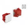 Spiedpogu slēdzis DELOCK Easy 45 1P Balts — 250 V AC, 10 A, 45×45×37 mm
