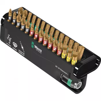 Wera BC 30 Diamond 1 skrūvgrieža uzgaļu komplekts, 30 gab.
