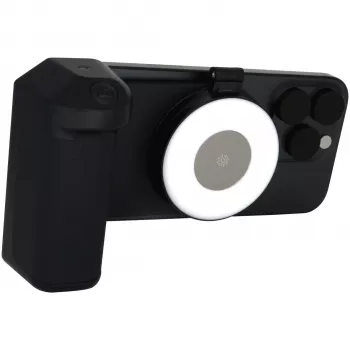 Pašbildes gaisma RealPower Selfie MagFree LED melna balta ABS PU