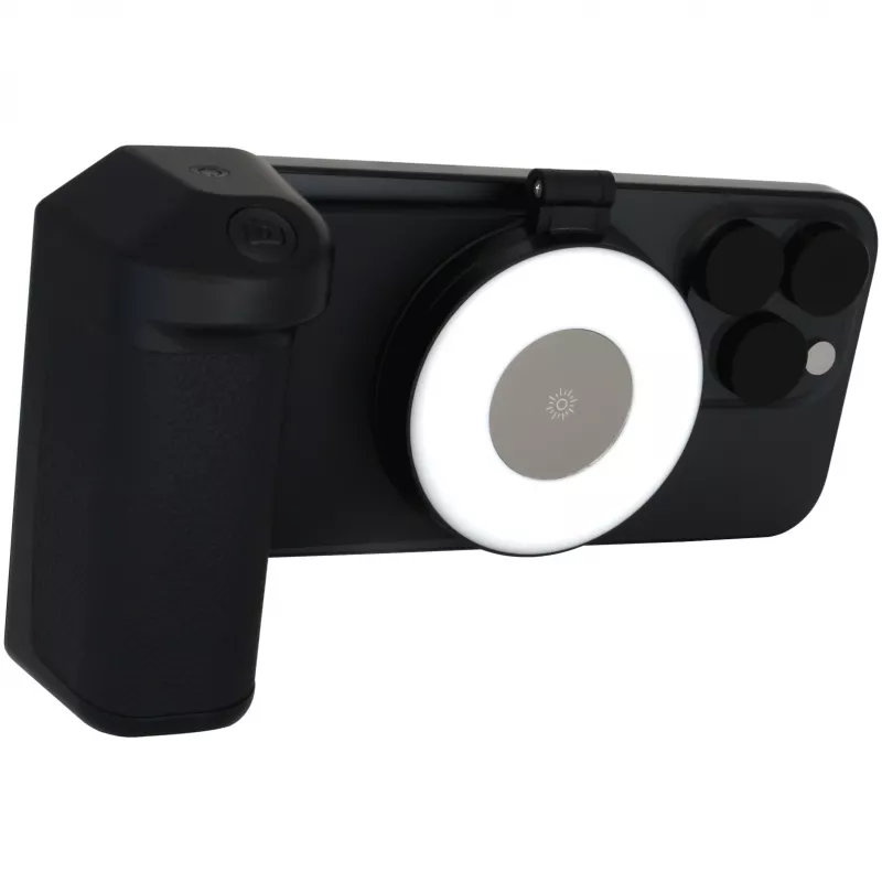 Pašbildes gaisma RealPower Selfie MagFree LED melna balta ABS PU