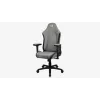 Aerocool Crown AeroSuede universāls spēļu krēsls ar polsterētu sēdekli, akmens pelēks