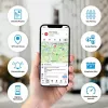 GPS izsekotājs KSIX Yukatrack easyWire — universāls GPS izsekotājs, melns, 63 g, 92,5×57,6 mm
