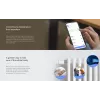 Iekštelpu rotējošs LED sensors EZVIZ T55 — balta plastmasa, AA baterija, Ø 5,5 cm, augstums 95 mm