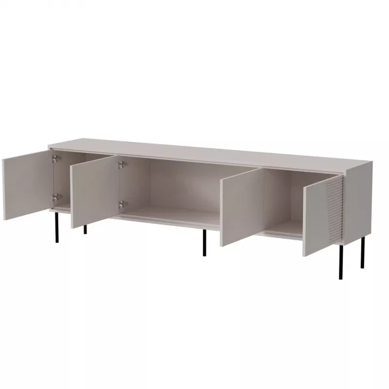 RTV skapis ABI 4D 200x38x62 kašmira matēts