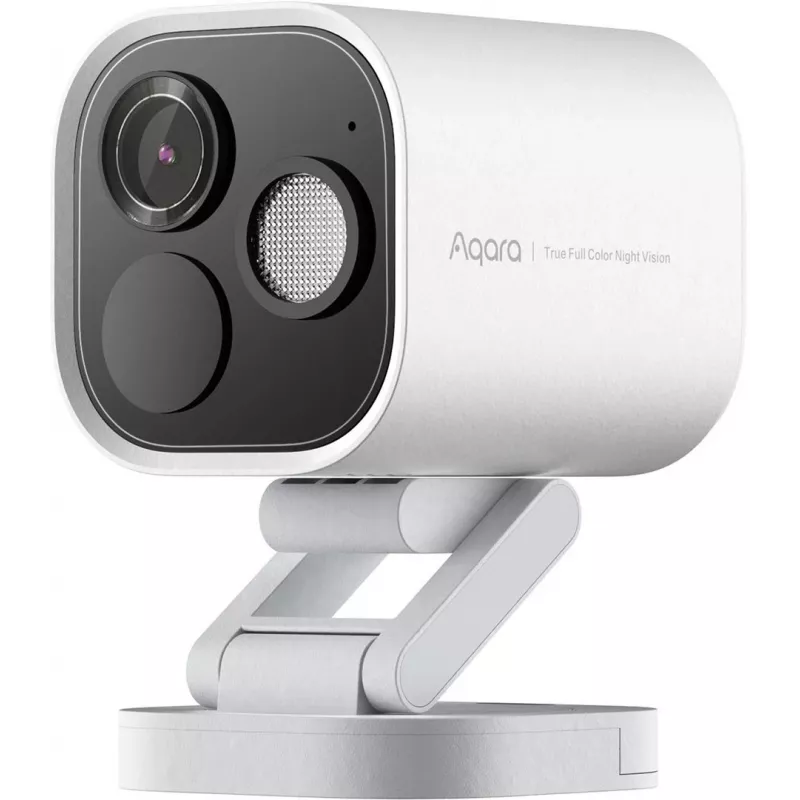 IP drošības kamera Aqara Hub G5 Pro Cube 2688×1520, 133° FOV, 4.2 mm fokusa attālums, āra uzstādīšanai pie griestiem/sienas, balta