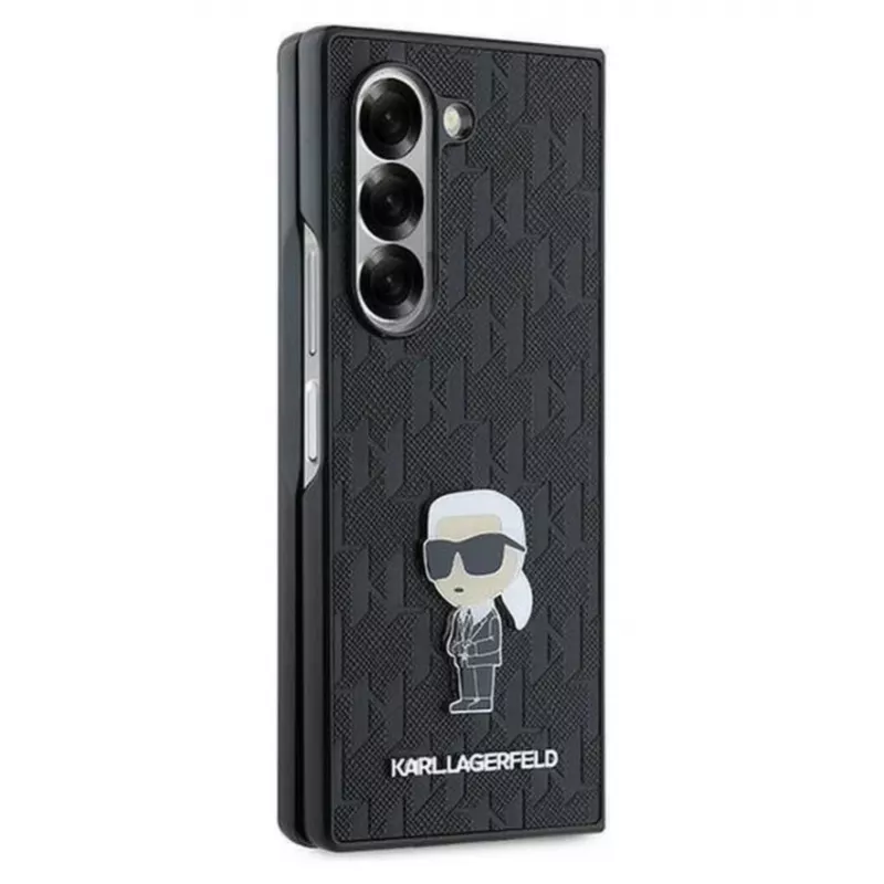 Karl Lagerfeld | KLHCZFD6SAPKINPKK | Aizmugurējais vāks | Samsung | Galaxy Z Fold6 | Plastmasa | Melns