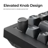 Mehāniskā tastatūra Keychron V1 Ultra 8K — 75% QWERTY, Bluetooth, vadu, RGB, melna