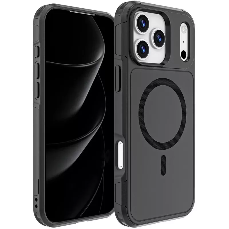 Border Case 4smarts Defend iPhone 17 Pro Max Melns 17,5 cm