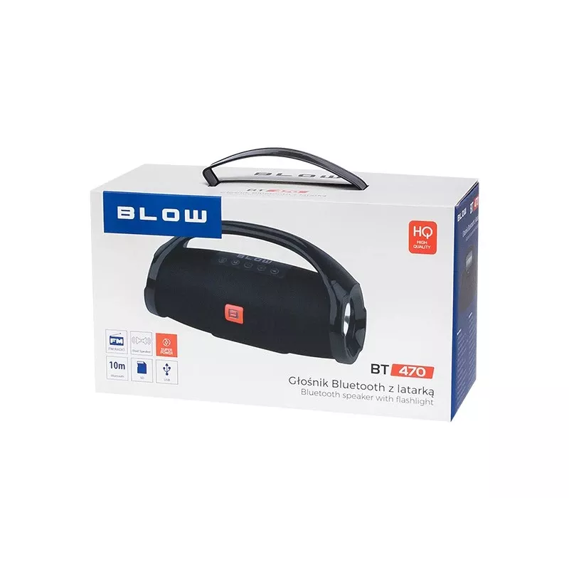 BLOW BT470 Stereo pārnēsājamais skaļrunis, melns