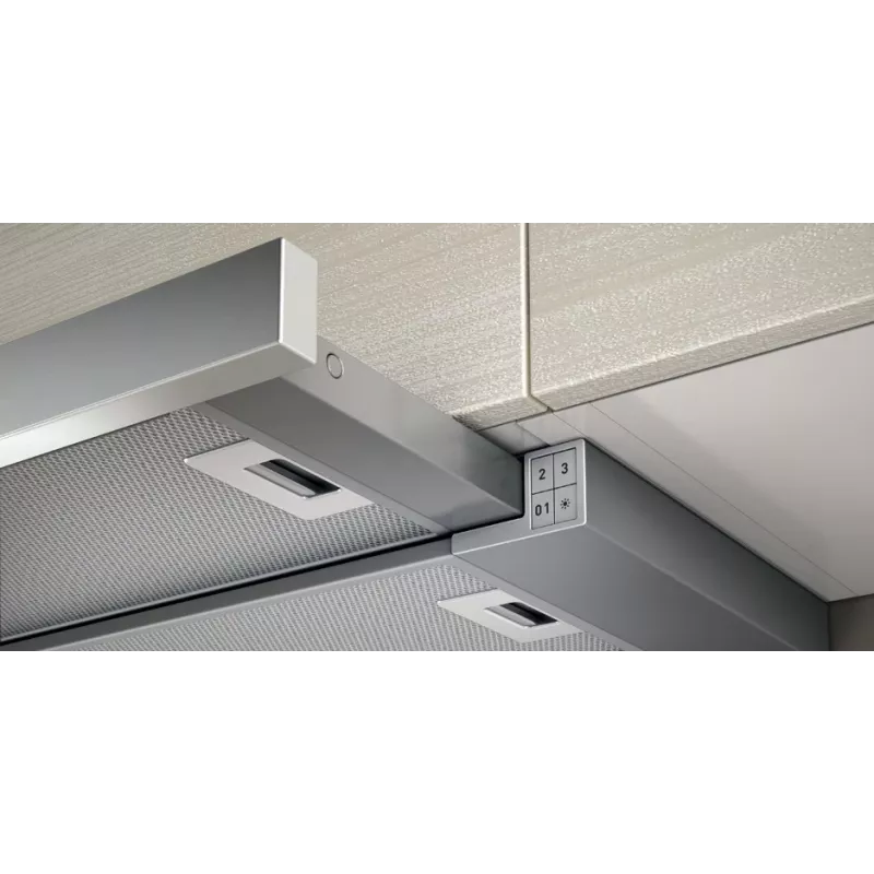 Elica ELITE14 LUX GRIX/A/60 zem skapja, sudraba, nerūsējošais tērauds, 336 m³/h