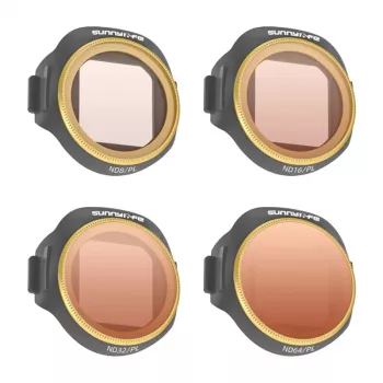 Sunnylife ND8/PL + ND16/PL + ND32/PL + ND64/PL filtru komplekts (4 gab.) MINI 5 Pro