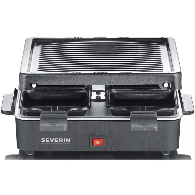 Severin Mini Raclette Grill 4 mazas nepiedegošas pannas 600 W