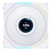 LIAN LI UNI FAN TL LCD 120mm ARGB korpusa ventilatori - Balts 3-gab. komplekts