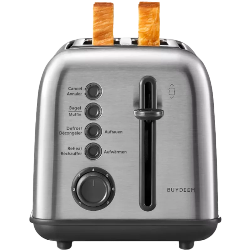 BUYDEEM 2 Slice Toaster, model DT620E, krāsa Nerūsējošais tērauds, ES