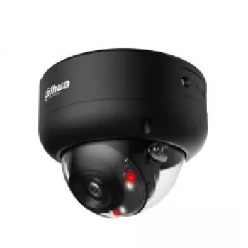 Dahua WizSense kupola IP videokamera IPC-HDBW3849E-AS-IL — 3840×2160, griestu montāža, vadu, melna