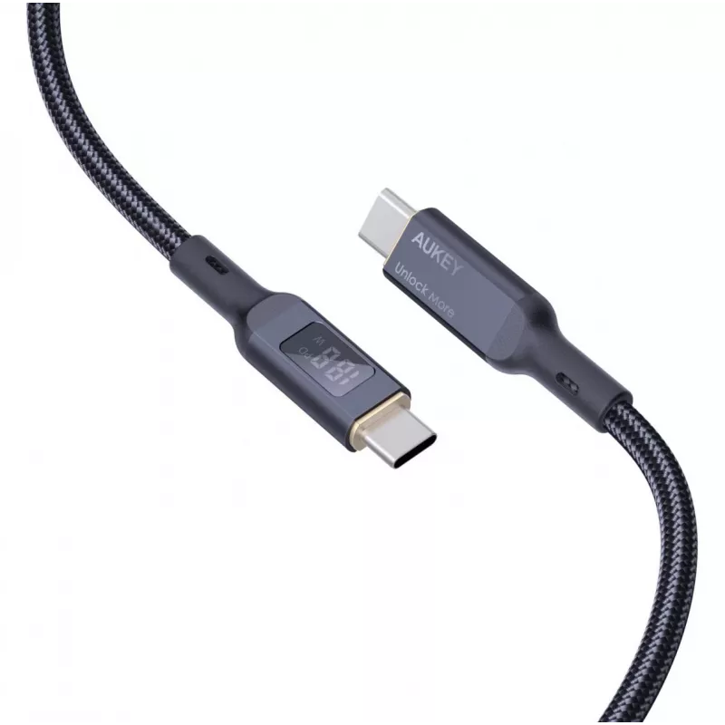 AUKEY CB-MCC102 USB kabelis 1,8 m USB C melns 480 Gbit/s