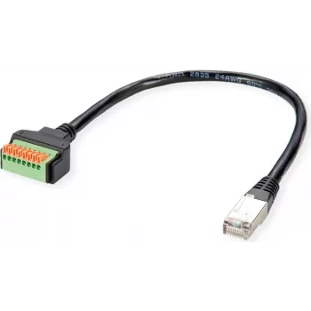 ROLINE kabeļa adapteris RJ45 ST - spiedskavu spaiļu bloks - adapteris - tīkla (12.02.1171)