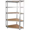 Dārza instrumentu uzglabāšanas plaukts Top e shop Rack GC9030 — Cinkots tērauds un MDF, 900x300x1800 mm, brīvi stāvošs/pie sienas stiprināms, 875 kg ietilpība