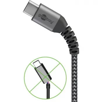 Goobay 49301 USB kabelis Melns