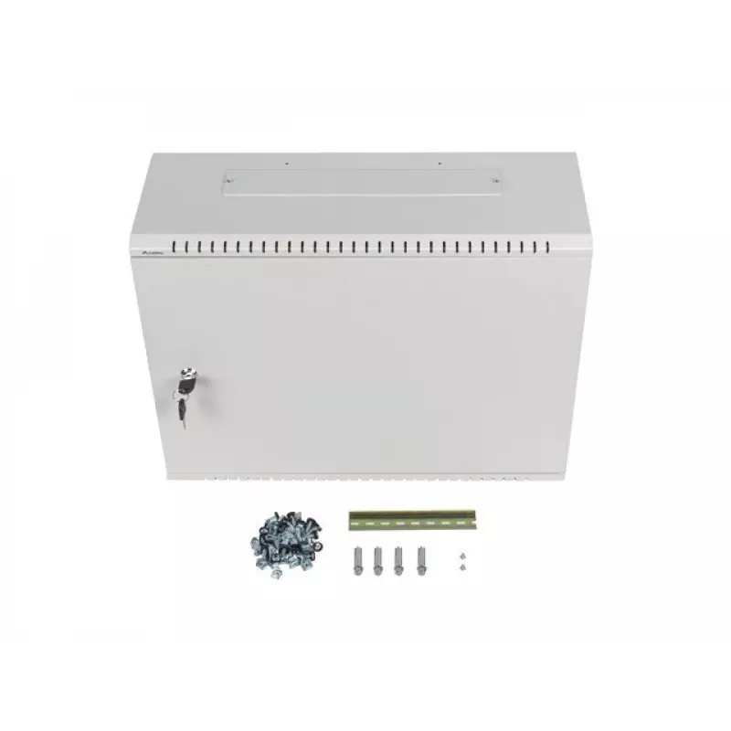 Szafa Rack Lanberg 19 4U+3U 540x200mm, Niskoprofilowa, Wiszca, Szara