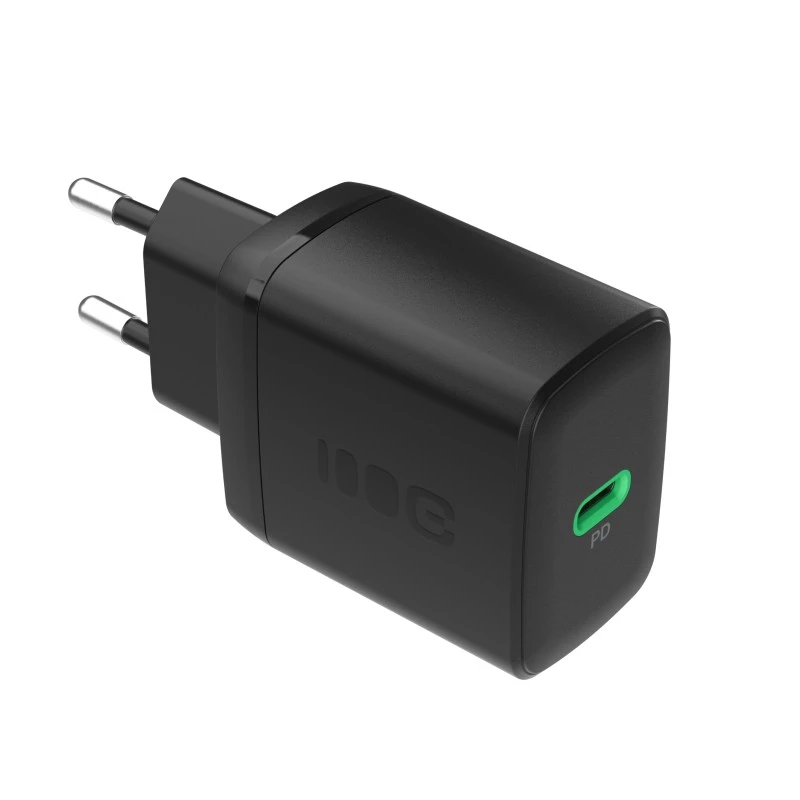 Barošanas adapteris zaļa Cell PowerSource Solo30 30W melns — USB-C viena porta lādētājs